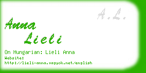 anna lieli business card